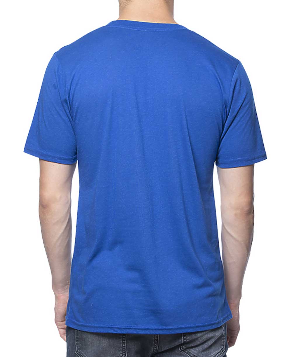 Men’s Balance Organic Cotton And Bamboo Blue T-Shirt, Made in USA