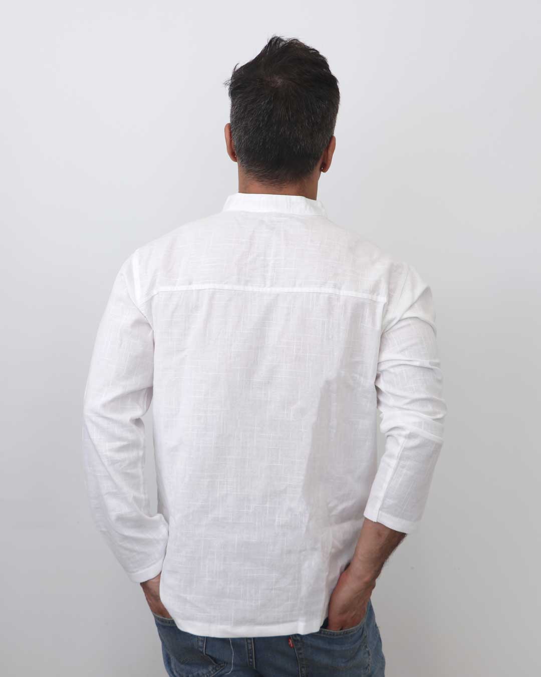 Men’s White Thai Cotton Shirt