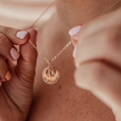 Large & Small Stacking Pendant Necklace