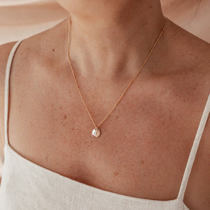 Juniper • Tiny Oval Necklace