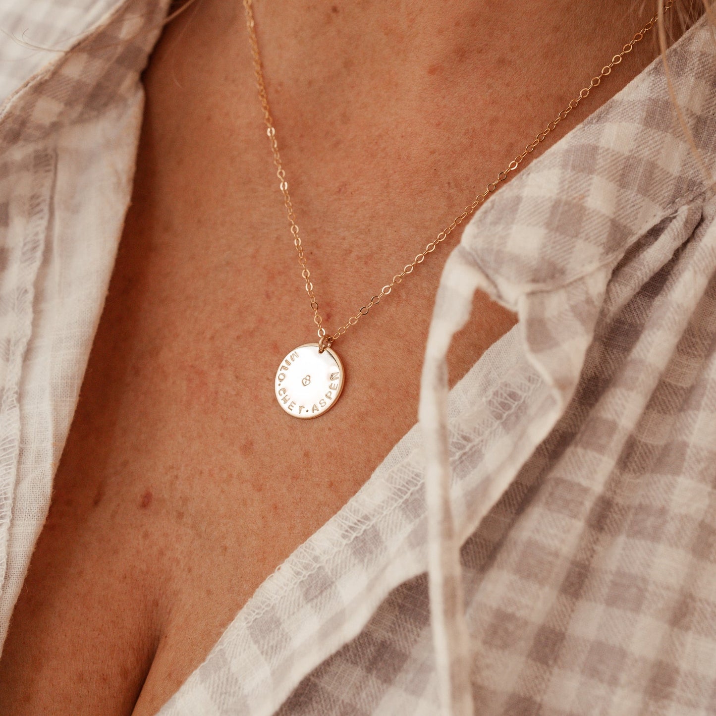 Asha • Large Pendant Single Hole Necklace