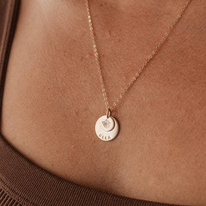 Large & Small Stacking Pendant Necklace