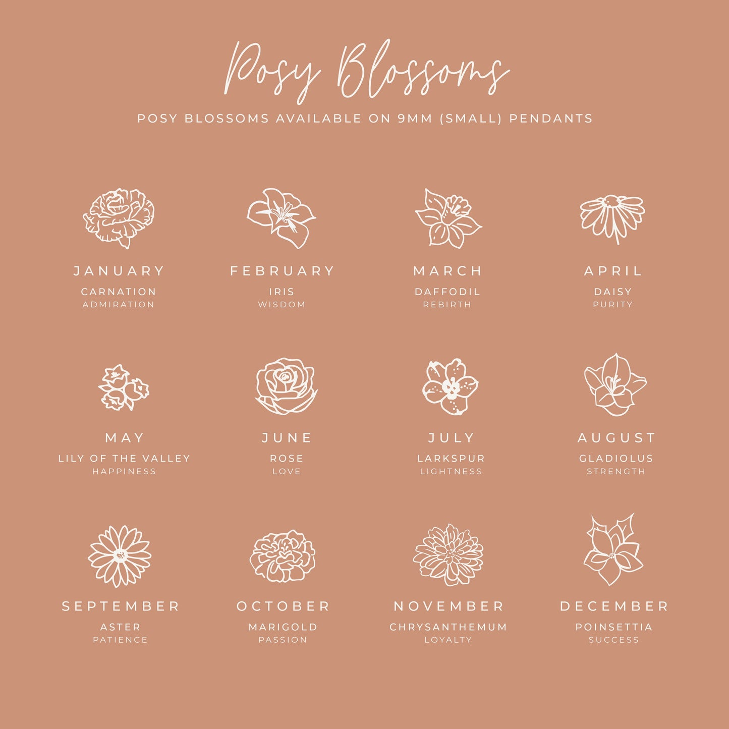 Chrysanthemum • Loyalty • November Birth Flower