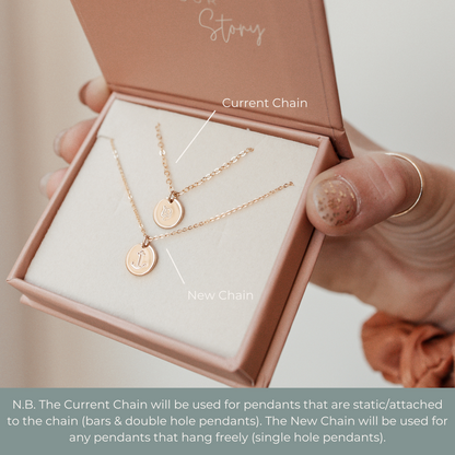 Large & Small Stacking Pendant Necklace