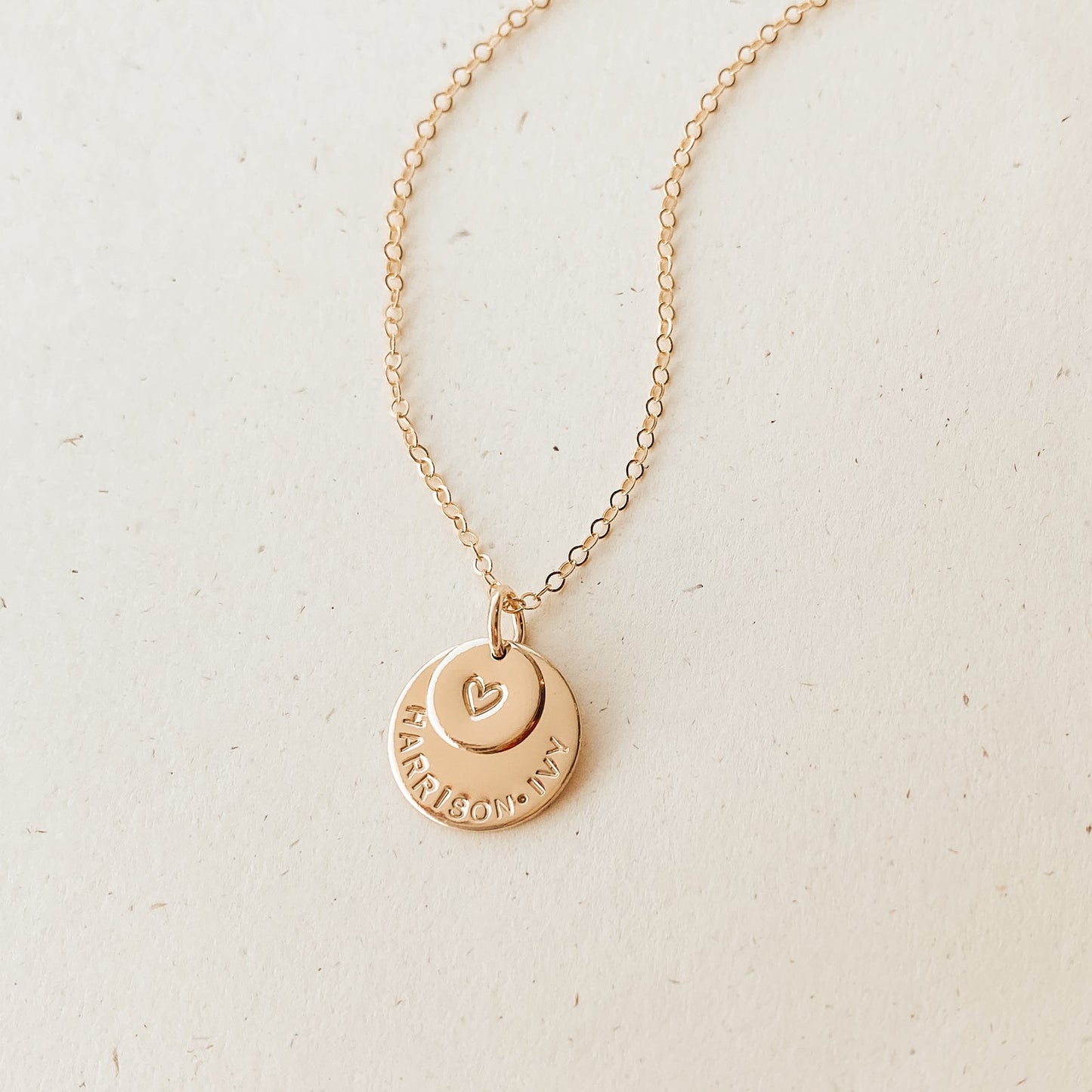 Large & Small Stacking Pendant Necklace