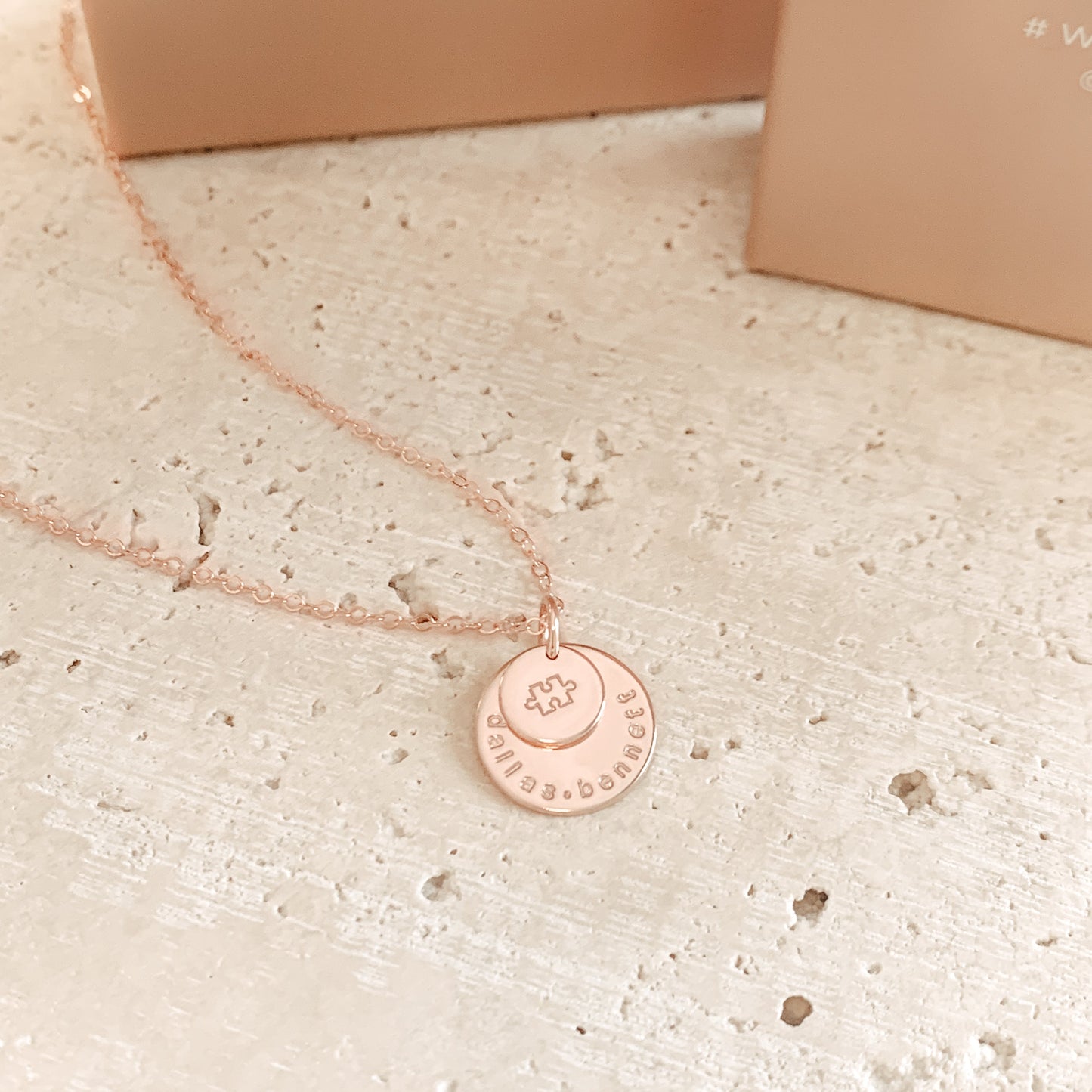 Large & Small Stacking Pendant Necklace