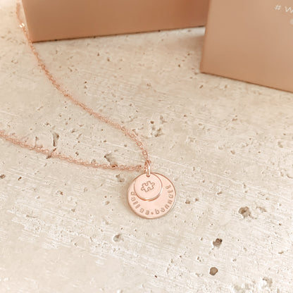 Large & Small Stacking Pendant Necklace