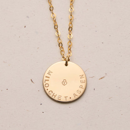 Asha • Large Pendant Single Hole Necklace