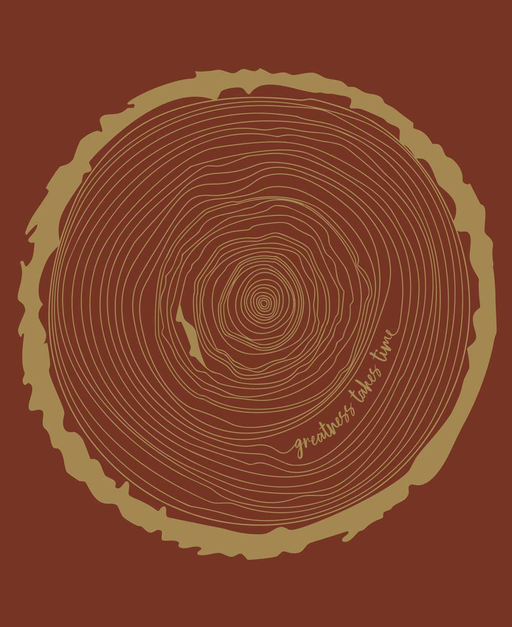 Fair Trade Organic Cotton Greatness Takes Time Long Sleeve Yoga Tunic Tee