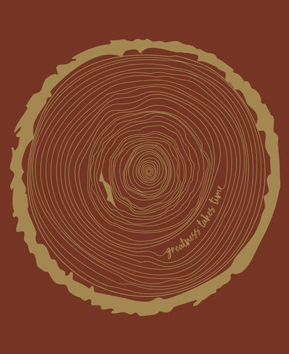 Fair Trade Organic Cotton Greatness Takes Time Long Sleeve Yoga Tunic Tee