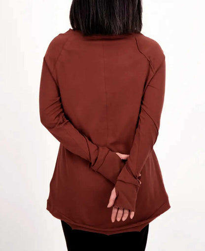 Fair Trade Organic Cotton Greatness Takes Time Long Sleeve Yoga Tunic Tee