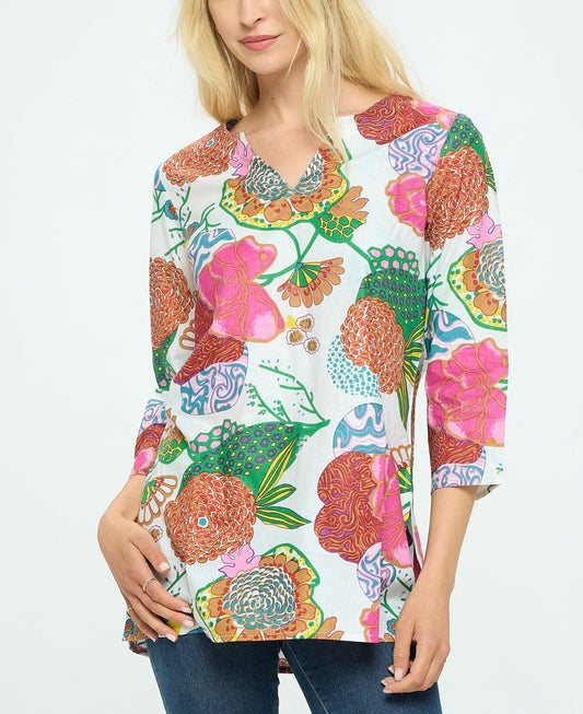 Floral Gardens Tunic Top