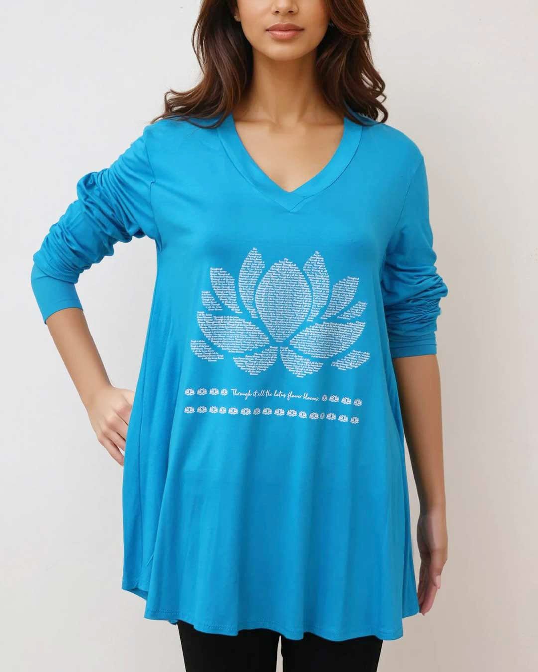 Lotus Tunic Tee, Made in USA