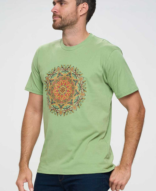 Men’s Organic Cotton Mandala T-Shirt, USA