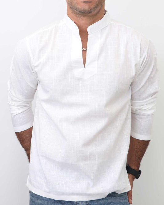 Men’s White Thai Cotton Shirt