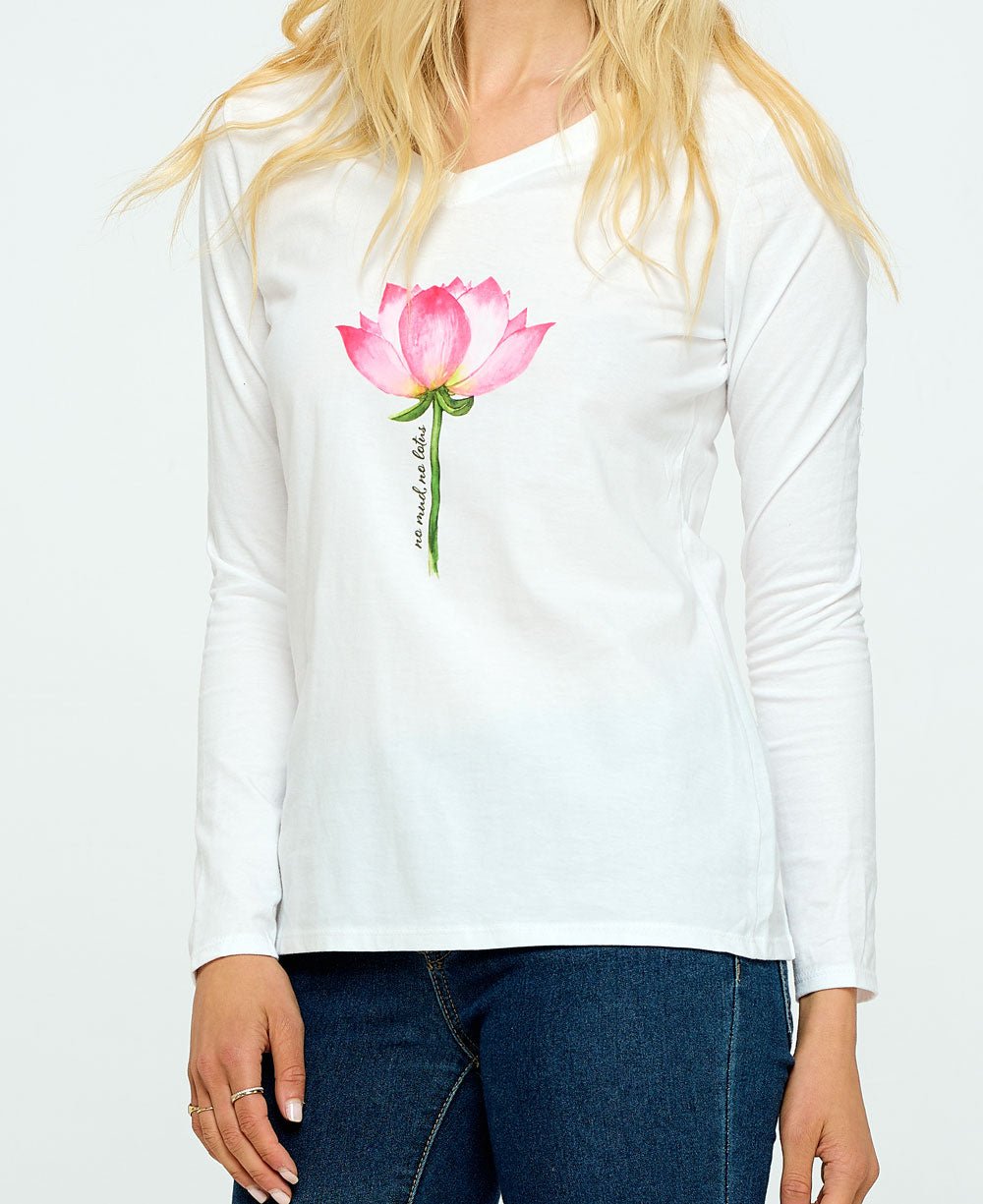No Mud No Lotus T-Shirt in White