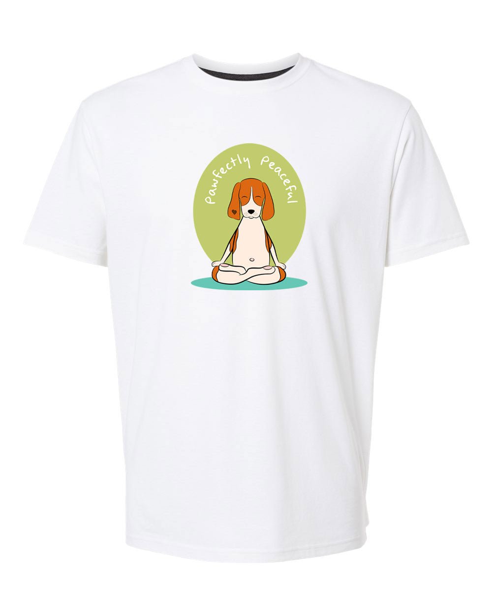 Paw-fectly Perfect Men's Recycled Yoga Dog T-Shirt
