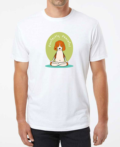 Paw-fectly Perfect Men's Recycled Yoga Dog T-Shirt