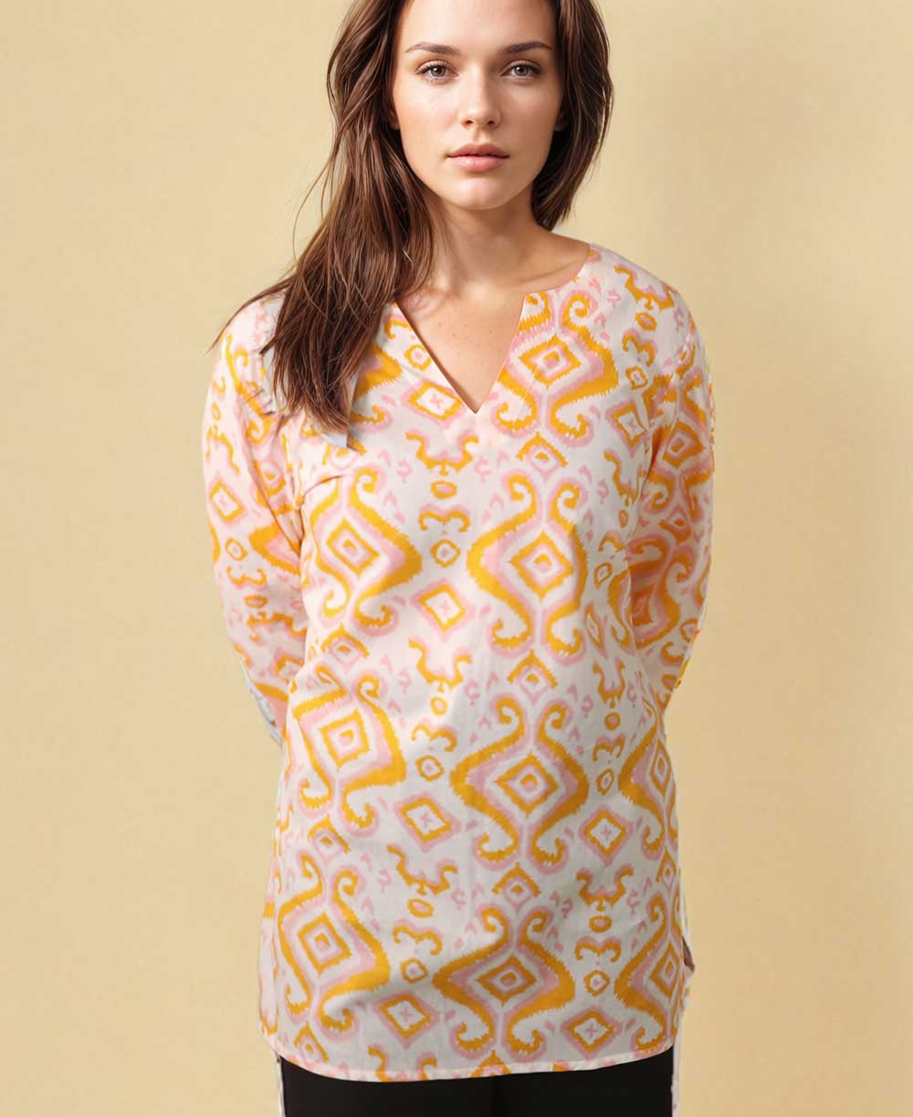 Lightweight Cotton Tunic Top